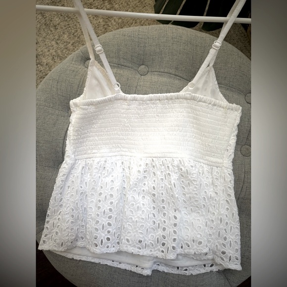 Jopea ✨White Lace Adjustable Strap Size Small Tank Top NWT - Picture 3 of 3